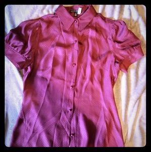 Banana Republic silk button up blouse